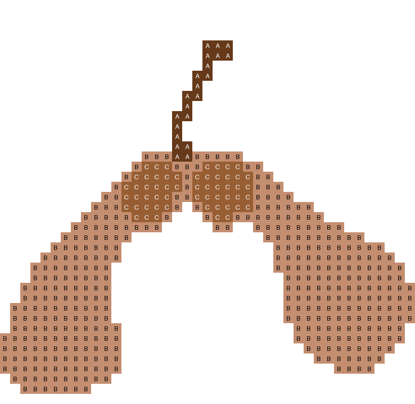 Sycamore Seed stitch chart