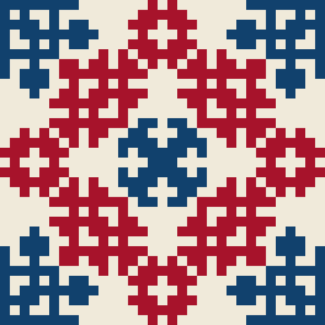 Diamond Lattice Medallion motif