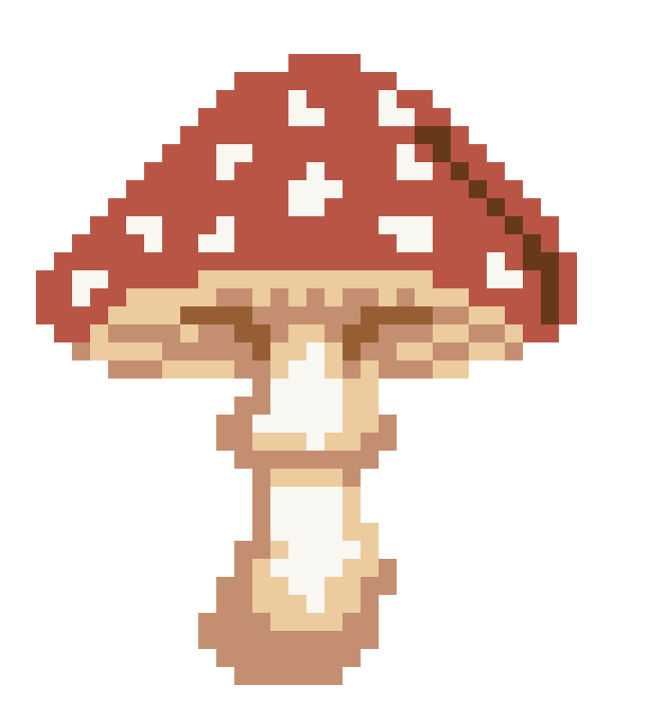 Toadstool Mushroom motif