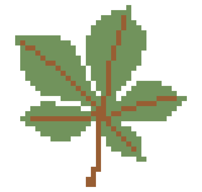 Horse Chestnut Leaf motif