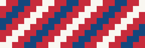 Stepped Diagonal Stripe Band border