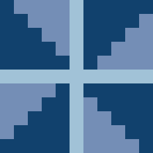 Stepped Pinwheel Tile motif