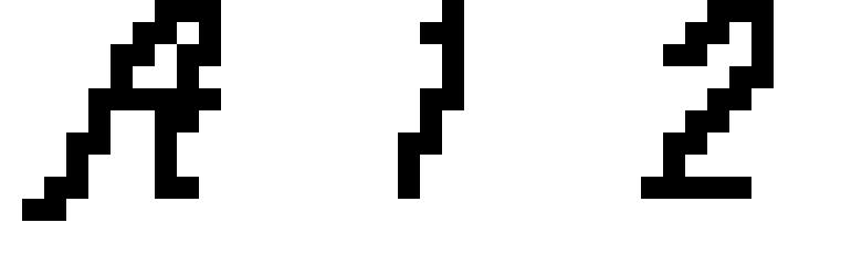 Handwriting style alphabet
